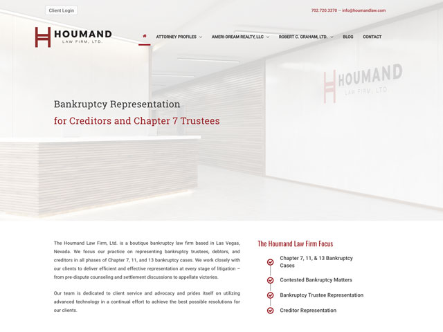 Houmand Law Website