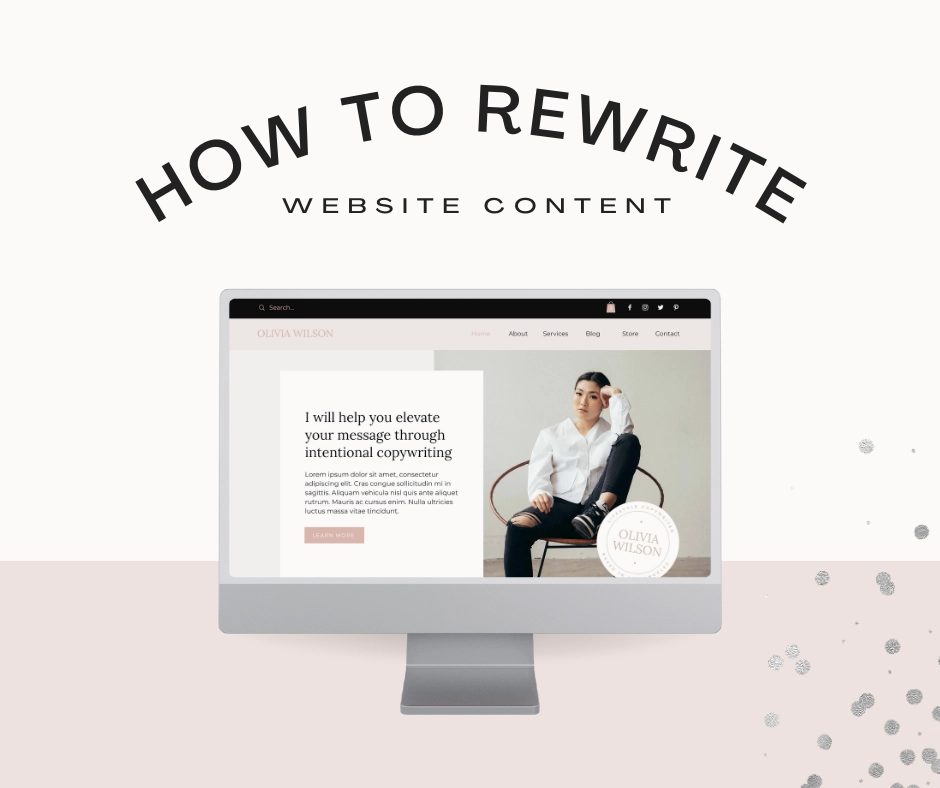 how to rewrite website content