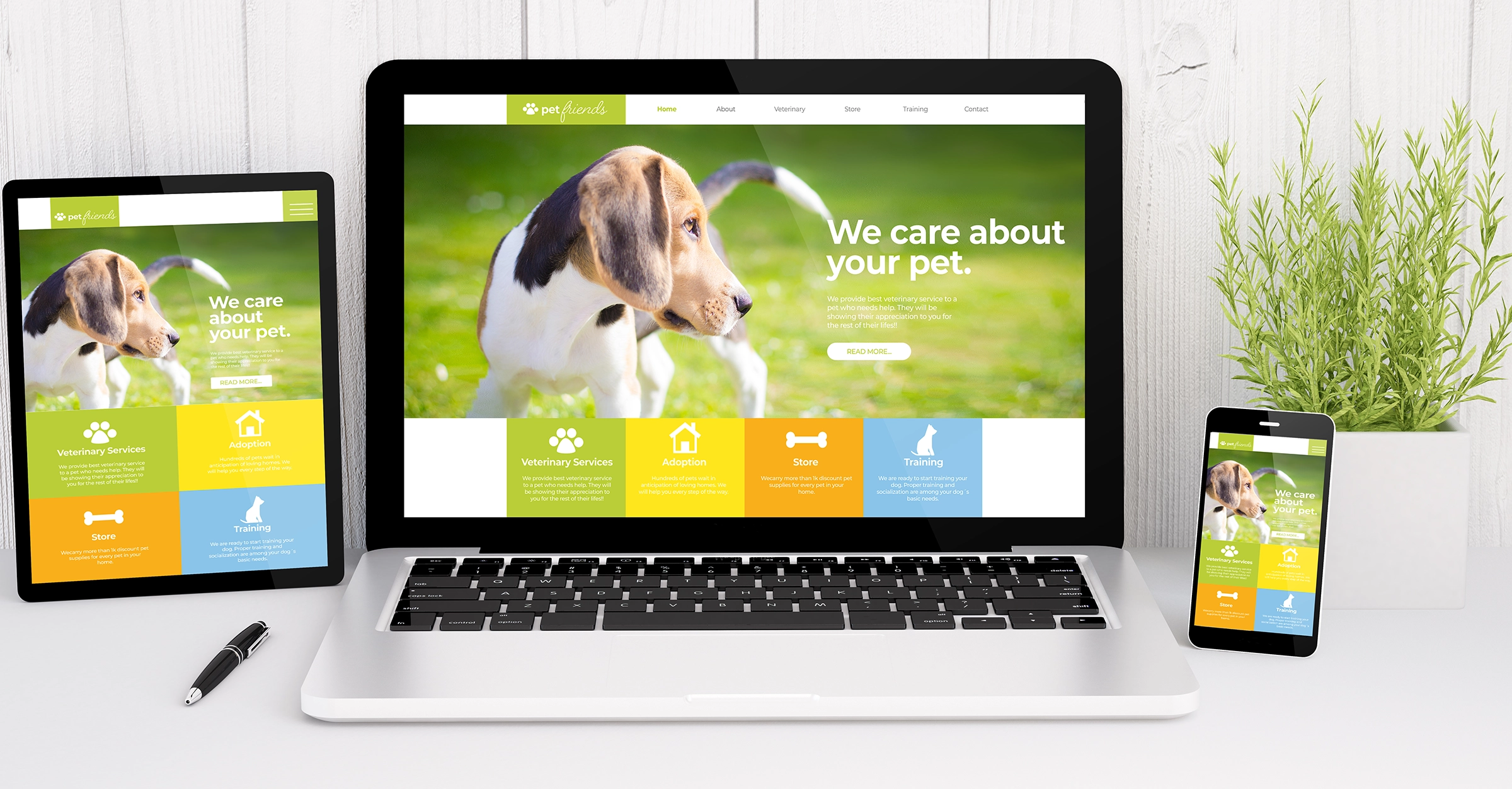 pet blogging website design